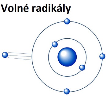 Volné radikály - jejich nadměrný počet způsobuje nemoci i stárnutí