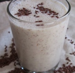 Banánovo – ovesné smoothie se lněnými semínky