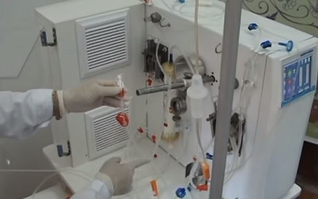 Takto nějak může vypadat stroj pro oddělení plazmy od krve.