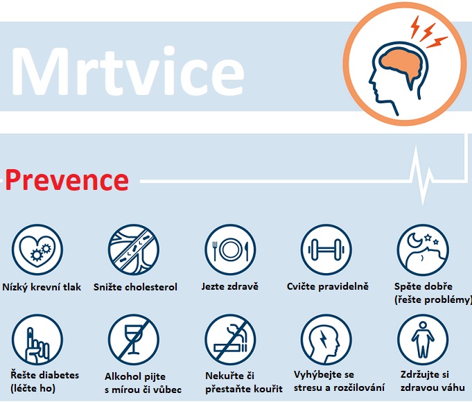 Prevence mozkové mrtvice - infografika