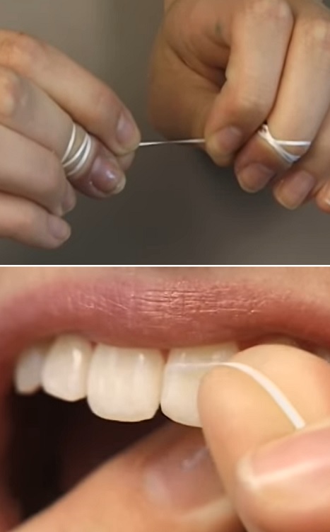 Správné držení zubní nitě je důležité