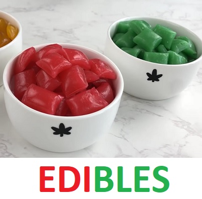 Edibles se vyrábějí přidáním extraktu konopí do potravinových produktů, jako jsou sladkosti, sušenky, čokoláda, gumové bonbony, nápoje, máslo, olej nebo další pochutiny.